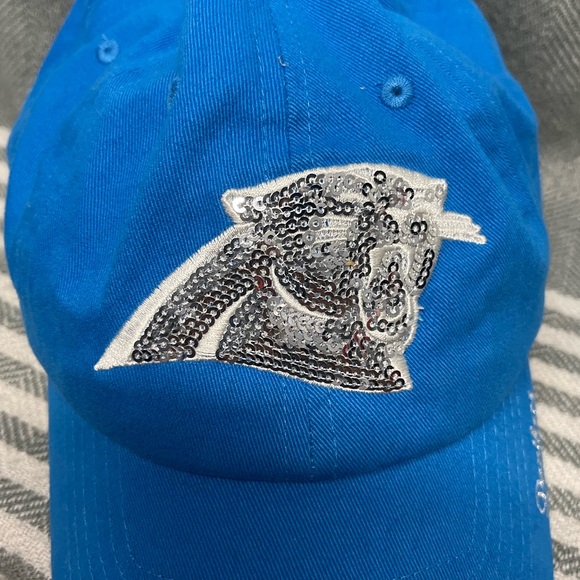 47 brand Carolina Panthers Sequined Baseball Hat - Picture 3 of 4
